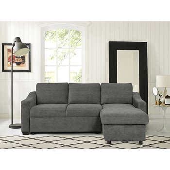 Coddle Aria Fabric Sleeper Sofa with Chaise | Costco