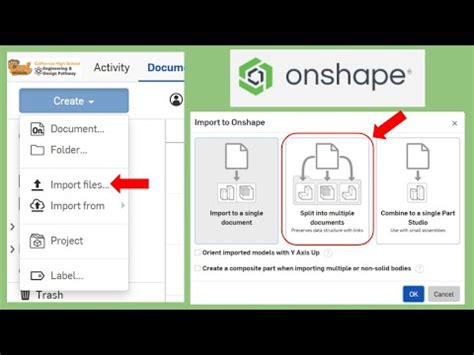 Importing Files Into Onshape YouTube