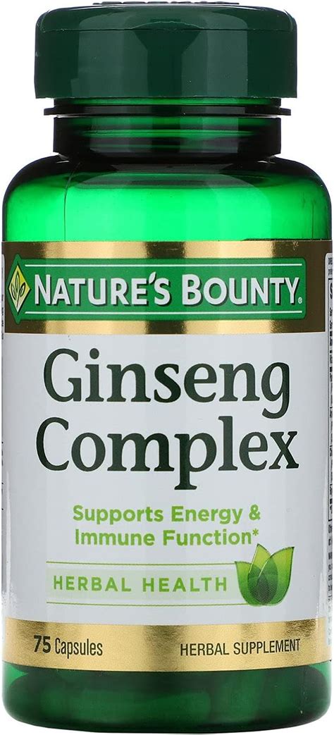 Nature S Bounty Ginseng Complex Plus Royal Jelly 75 Capsules Buy