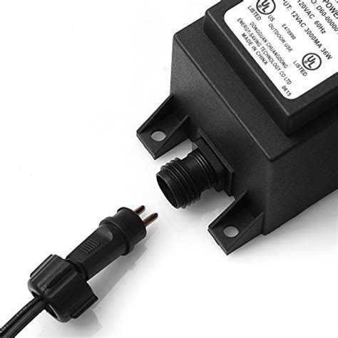 Agptek 36w Waterproof Voltage Transformer Power Converter Supply 110 120v To Ac 12v 3a For