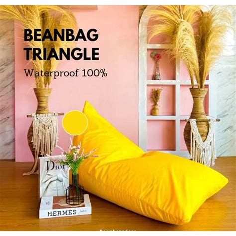 Jual Beanbag Triangle Plus Isi Beanbag Kursi Santai Waterproof Bean