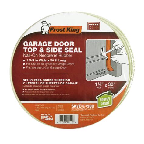 Plastic Garage Door Side And Top Weatherstrip Kit Frost King