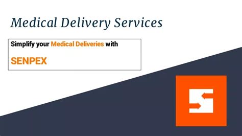 Ppt Medical Delivery Services Powerpoint Presentation Free Download