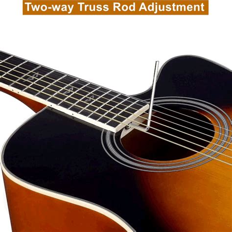 Dropship Winzz Acoustic Cutaway Guitar Package For Beginners Students