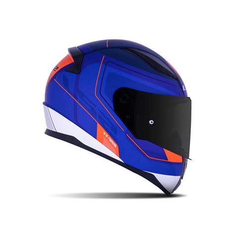 Capacete Ls2 FF353 Slide Azul Vermelho Fosco SBS Motos