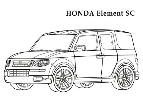 Coloring Pages Honda Cars Coloring Pages Honda Cars July Cars