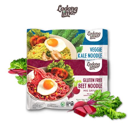 Jual Veggie Noodle Gluten Free Ladang Lima Gr Beet Kale Mie Sehat