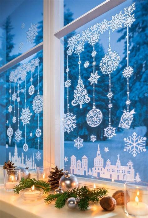 Pin Von Barbara Fekete Auf Krea Fenstersticker Winter Szenen Winterzeit