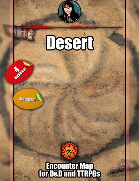 Desert Battle Map With Foundry VTT Support Animated WEBM Angela