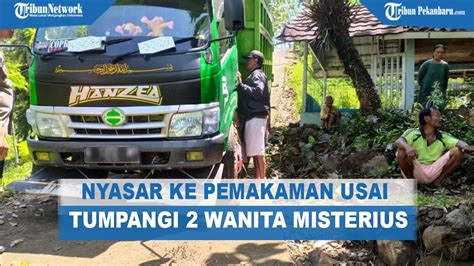 GEGER Truk Nyasar Ke Pemakaman Usai Tumpangi Dua Sosok Wanita