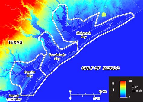 Matagorda Bay Map