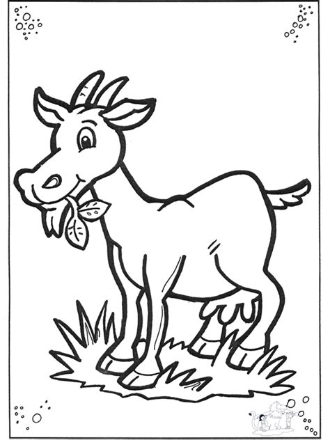 Coloriage Chèvre 2384 Animaux Dessin à colorier Coloriages à