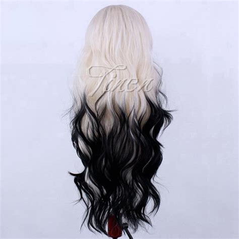 Black To White Ombre Hair