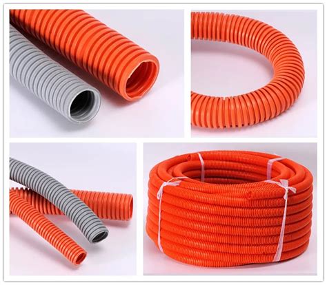 Cheaper Pvc Corrageted Tube Mm Mm White Plastic Flexible Pipe