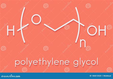 Polyethylene Glycol 10000 Peg 10000 Molecule Chemical Structure