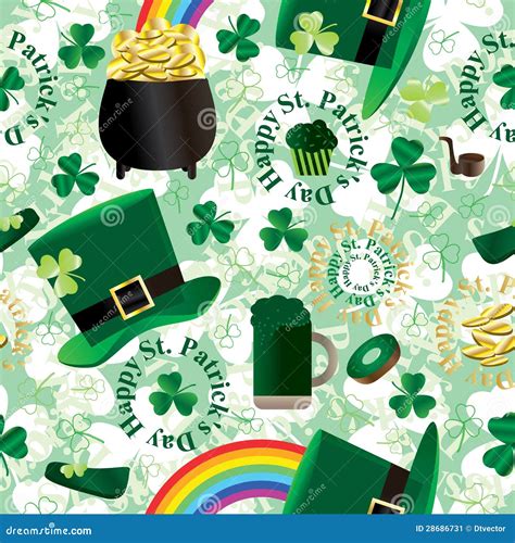 Modelo Incons Til Del Verde Del D A De St Patrick Ilustraci N Del