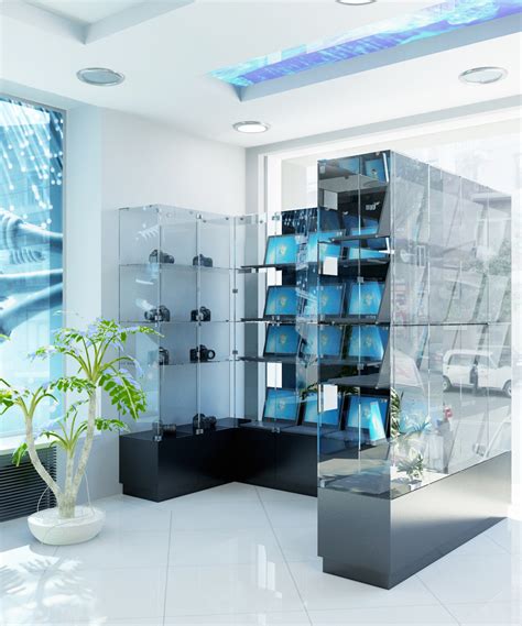 computer shop design store displays retail display