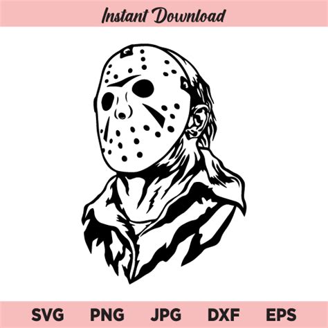 Jason Voorhees Svg Friday The 13th Svg Horror Svg File 49 Off