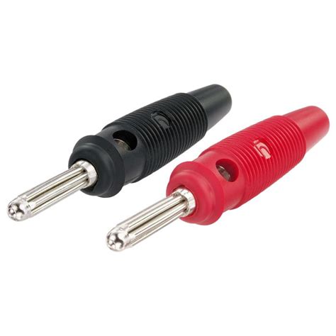 Banana Connector Male 4mm Red Or Black