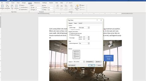 How to Vertically Align Text in Microsoft Word