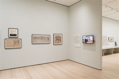 Installation view of the exhibition "Frank Lloyd Wright at 150 ...