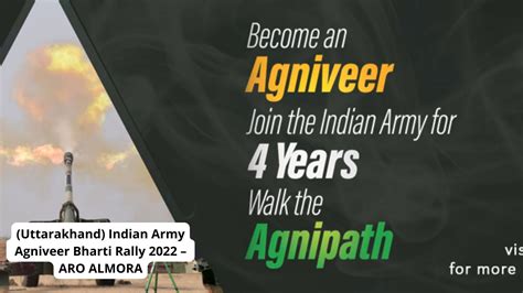 Uttarakhand Indian Army Agniveer Bharti Rally 2022 Aro Almora