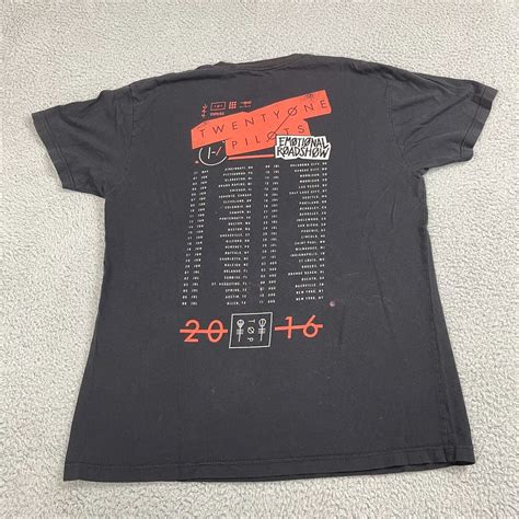 Twenty One Pilots Emotional Roadshow World Tour T Shirt Size