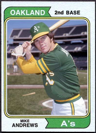 WHEN TOPPS HAD BASE BALLS MISSING IN ACTION 1974 MIKE ANDREWS