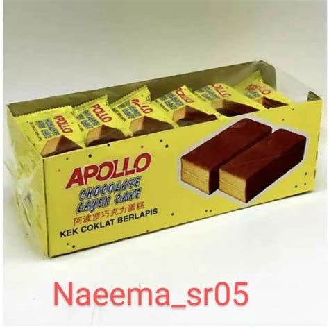 Jual Apollo Layer Cake Bolu Coklat Cake Murah Isi 24 Bungkus Shopee