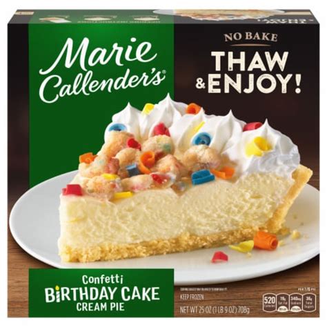 Marie Callender S Confetti Birthday Cake Cream No Bake Frozen Pie