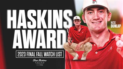 Nick Dunlap Named To Final Fall Fred Haskins Award Watch List Alabama