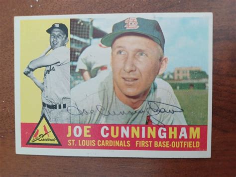 Joe Cunningham 1960 Topps 40 Autographed Signed Baseball Card