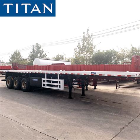 40 53 Ft Flatbed Semi Trailer Tri Axle Trailer For Sale Near Me