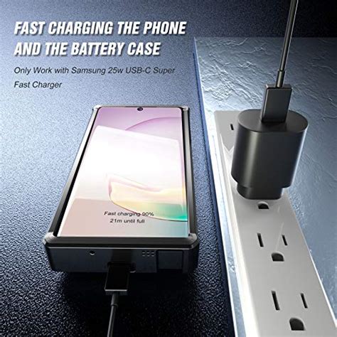 Zerolemon Galaxy Note 10 Plus Battery Case 10000mah Fast Charging And Qi