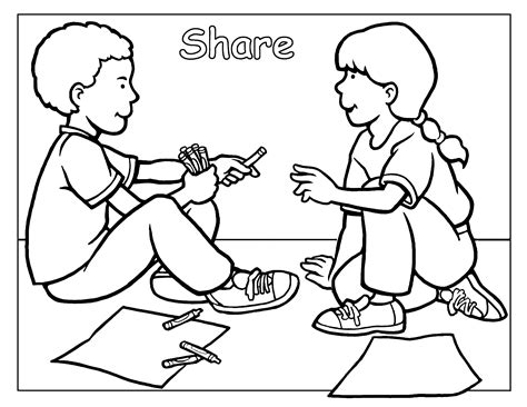 Sharing Colouring Sheet