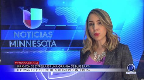 Un Avion Se Estrella En Una Granja De Blue Earth Los Pasajeros Y El