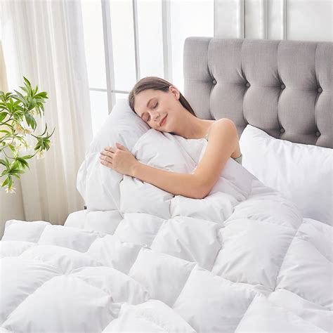 Amazon Andency Goose Feathers Down Comforter Queen Size Luxurious