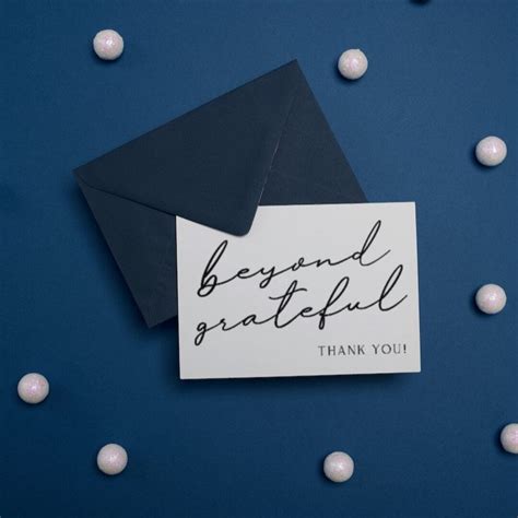 Beyond Grateful Thank You Card Printable Card Greeting Card Etsy