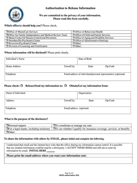 2020 2025 Me Authorization To Release Information Fill Online Printable Fillable Blank