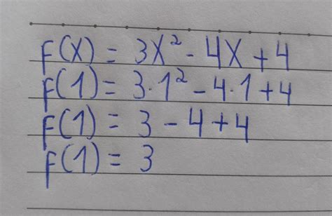 Dada Uma Função “f “pela Fórmula F X 3x² − 4x 4 Indique A Opção