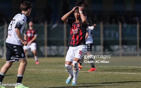 Kevin Zeroli Of Ac Milan Looks Dejected During The Primavera 1 Match