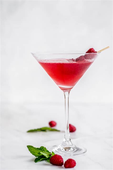 Raspberry Mint Martini - Mint and Twist