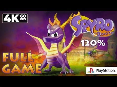 Spyro Dragon Ps K Uhd All Gems Longplay Walkthrough