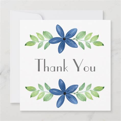 Hot Pink And Orange Watercolor Floral Motif Thank You Card Zazzle Artofit