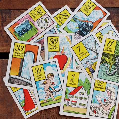 Vintage Fortune Telling / Tarot Cards Set of 7 by bostonbaglady