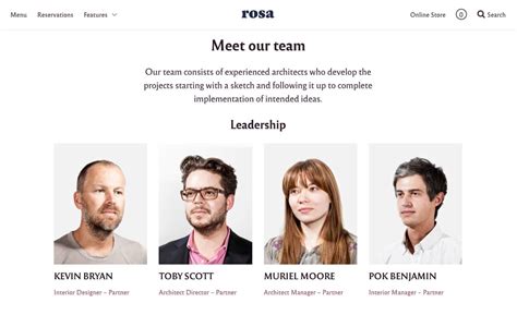 Our Team Page Examples