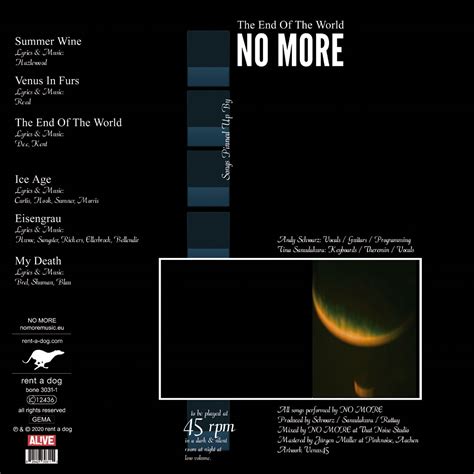 THE END OF THE WORLD - Vinyl EP - limited edition | NO MORE