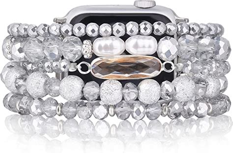 V Moro Beaded Bracelet Compatible With Apple Watch Band 40mm41mm38mm Series 9 8 7