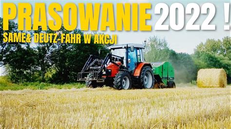 PRASOWANIE SŁOMY 2022 SAME DEUTZ FAHR W AKCJI YouTube