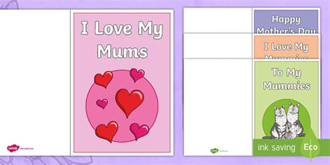 Same Sex Mothers Day Card Teacher Made Twinkl